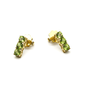 Earrings Green Gold