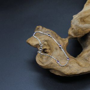 Five-Stone Purple Silver