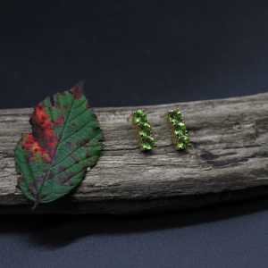 Earrings Green Gold