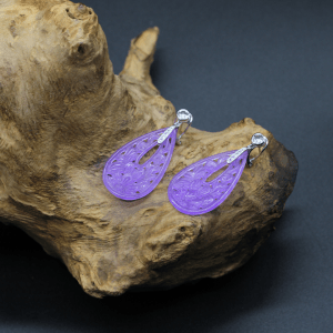 Earrings Jade Purple