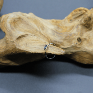 Topaz Oval Stone Ring Silver, Size 52