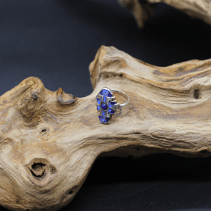 Vint.Ant. Silver Ring Emaille