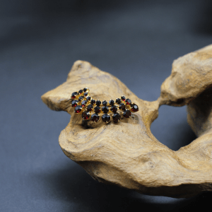 Vint.Ant. Rhinestone Brooch Red