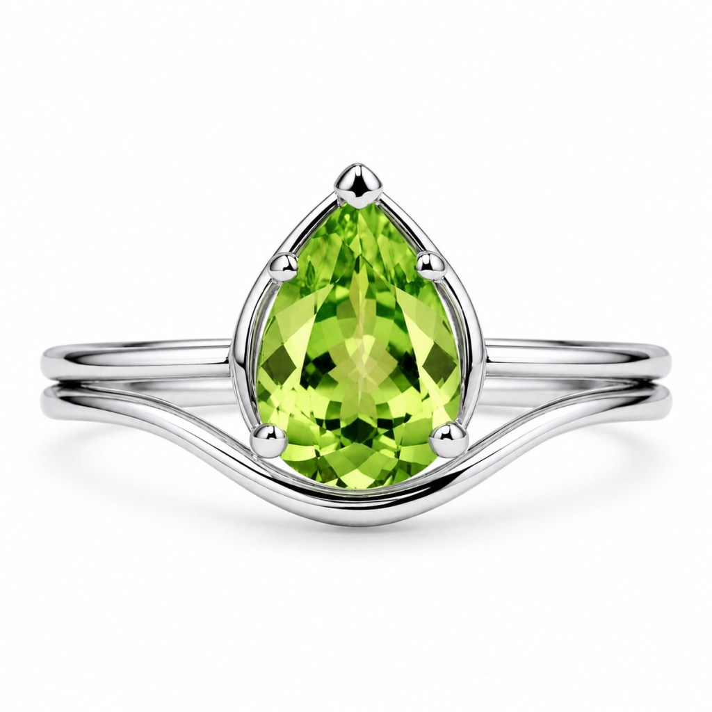 ARDECO Teardrop Peridot Silver